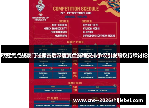 欧冠焦点战豪门碰撞赛后深度复盘赛程安排争议引发热议持续讨论